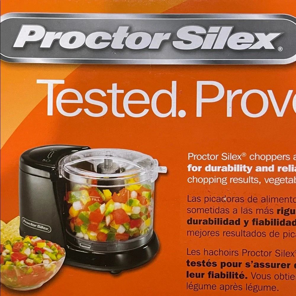🥗 Proctor Silex Food Chopper 🥗 1.5 Cup capacity New In Box Dishwasher Safe